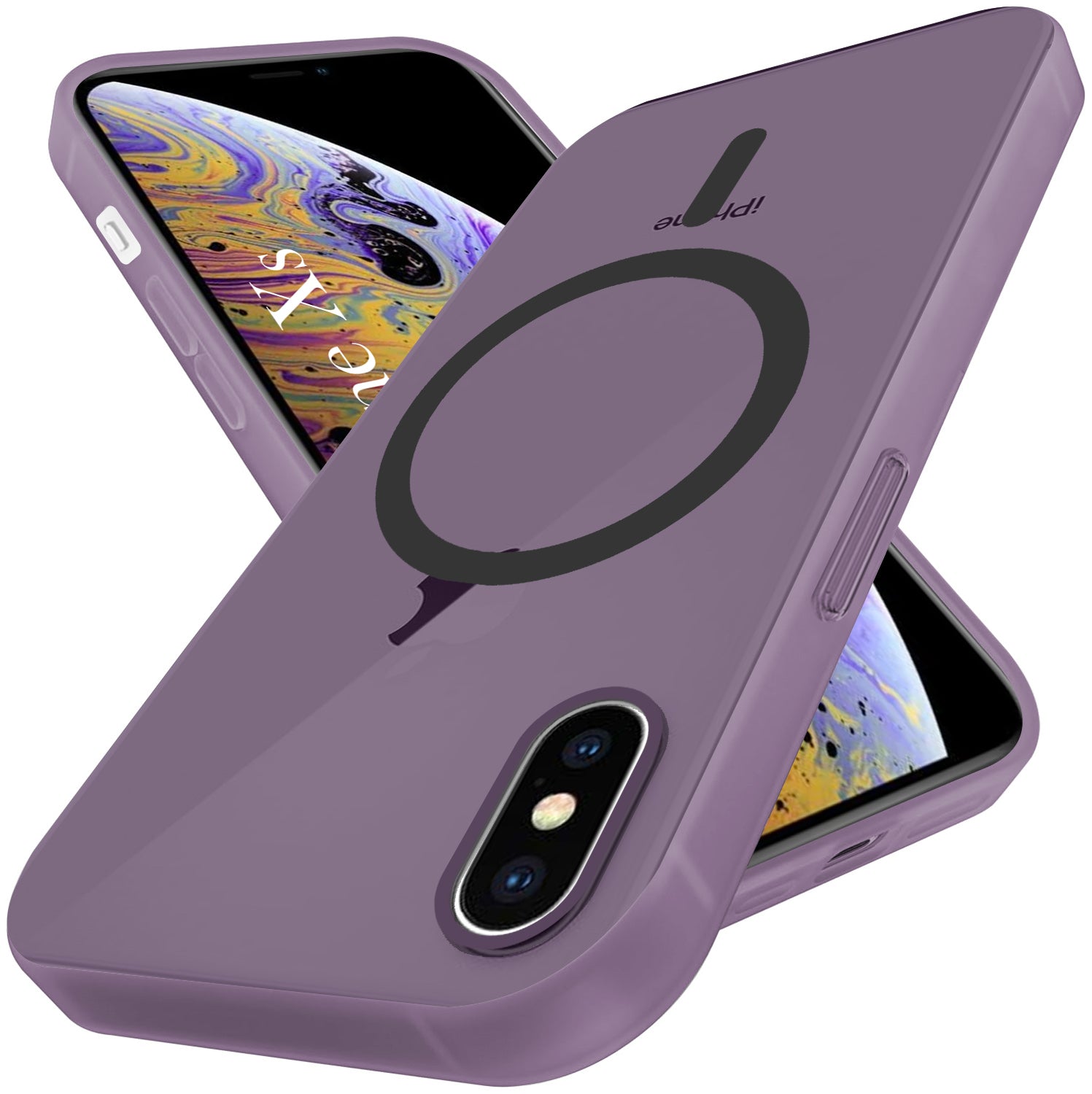 For Apple iPhone Xs Back Cover Case (Frosted Matte Feel | MagSafe Compatible Wireless Charging | Polycarbonate Material)