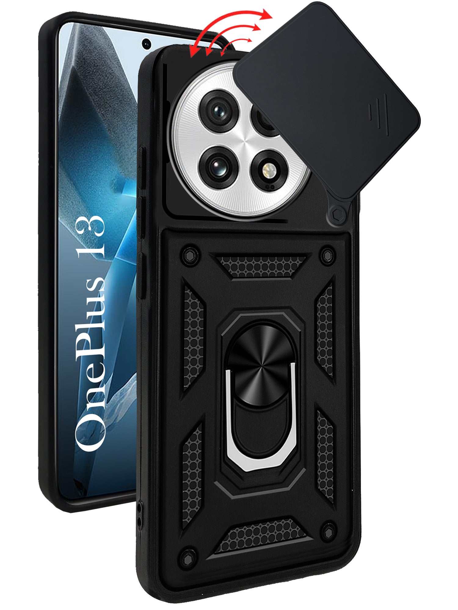 For OnePlus 13 Back Cover Case (Hybrid Dual Armor Polycarbonate)
