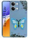 For Vivo iQOO Z11 Lite Back Cover Case (Soft Butterfly Embroidery | Women Teen Girls | Camera Protection| Matte Silicone)