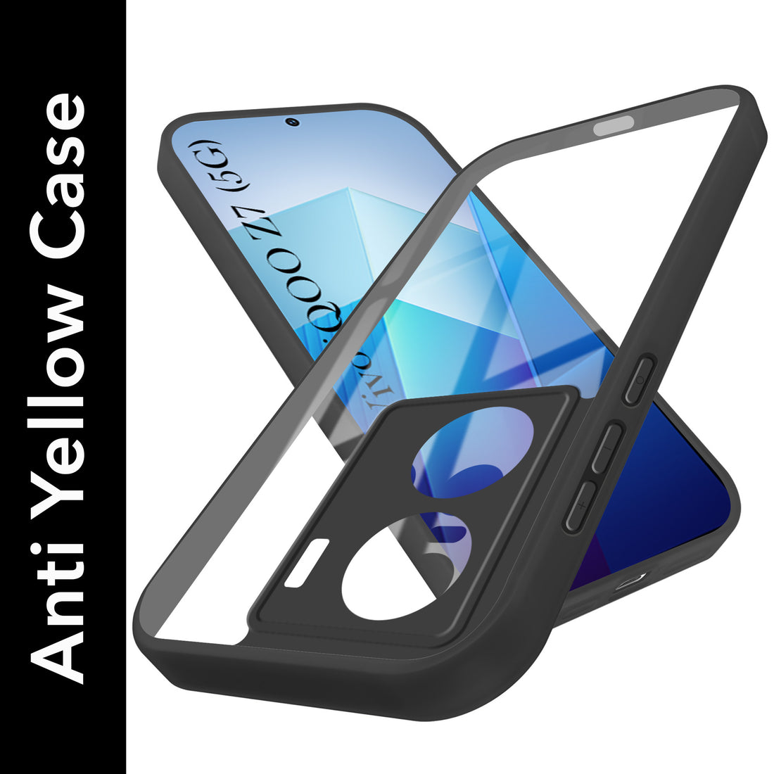 For Vivo iQOO Z7  Back Cover Case Ultra-Hybrid (Lifetime Anti Yellow | Anti Scratch | Crystal Clear Shockproof)