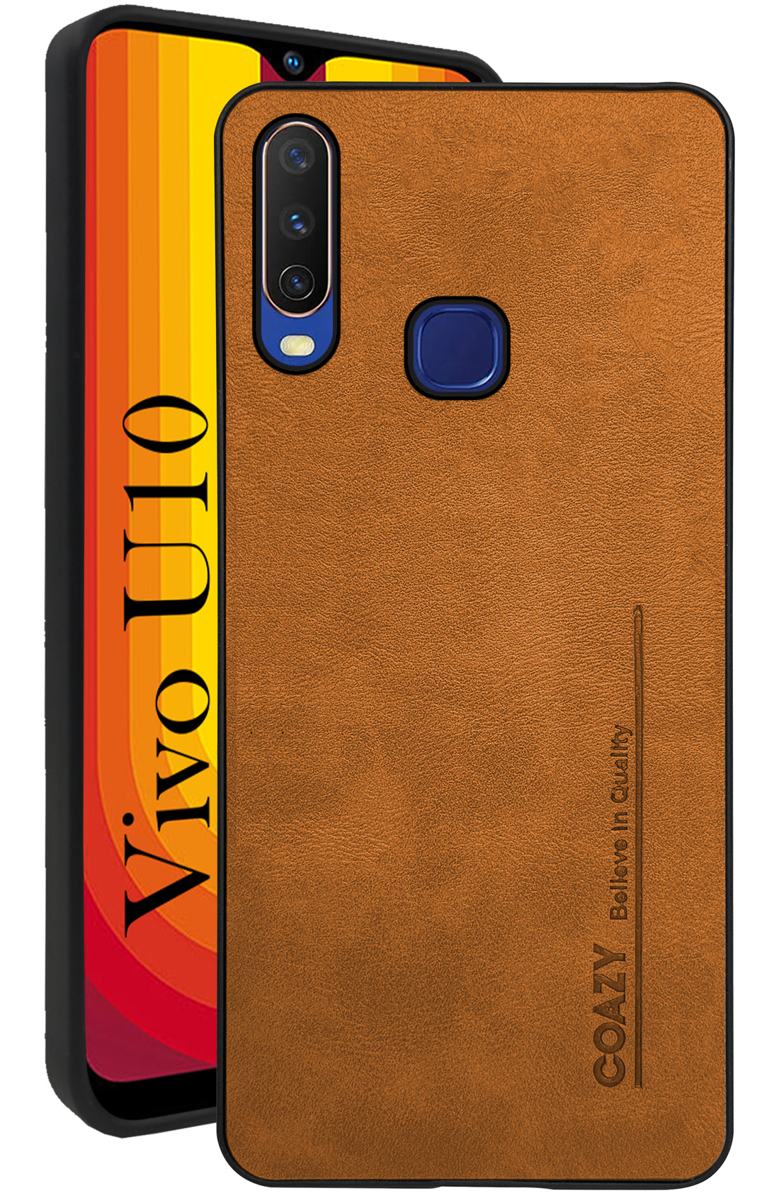 For Vivo U10 Back Cover Case (Professional Vegan Leather | Camera Protection | Slim & Soft)