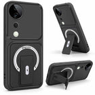 For Vivo T3 Ultra Back Case Cover Metallic (Hybrid Armor Kickstand | MagSafe Compatible | Camera Protection Shockproof)