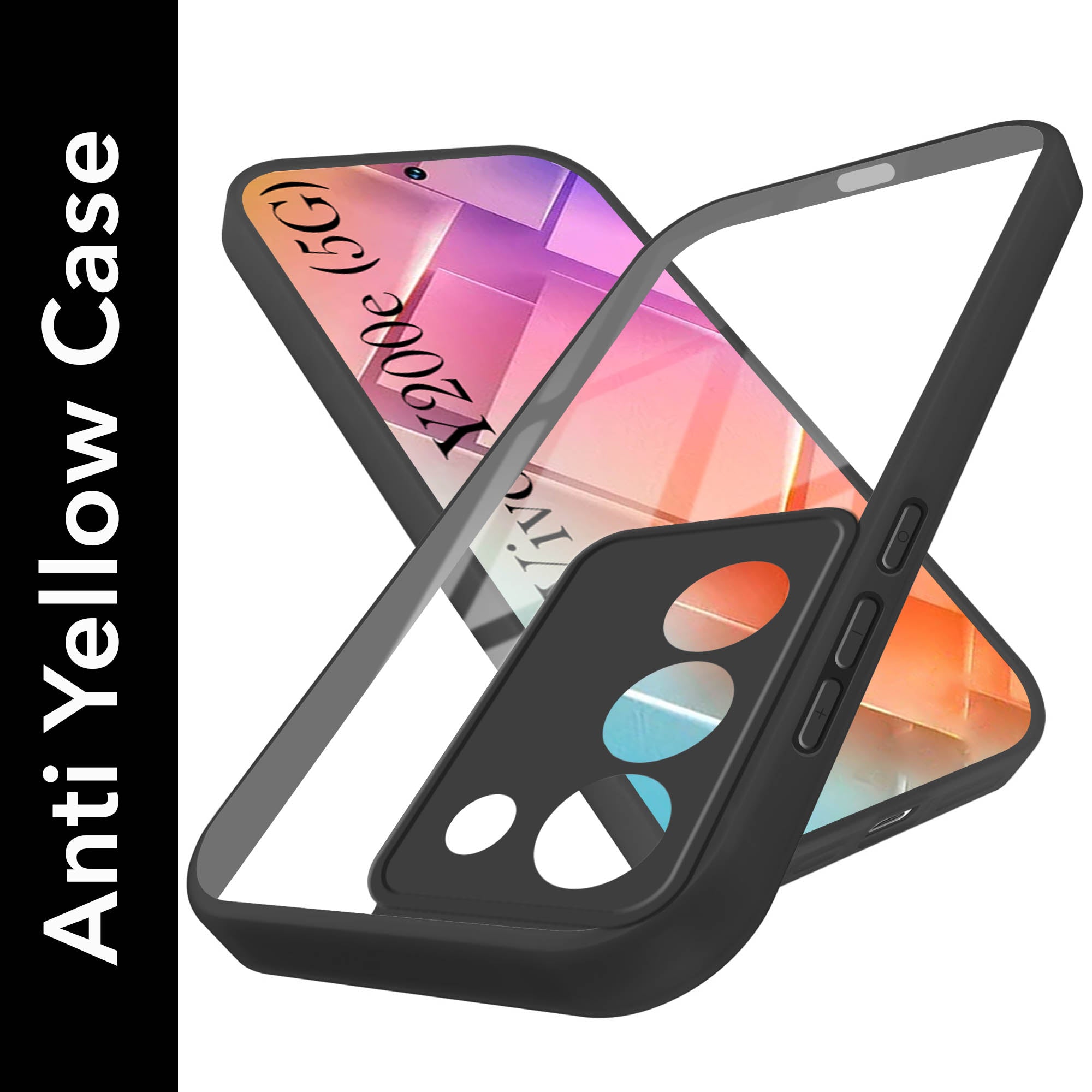 For Vivo Y200e Back Cover Case (Lifetime Anti Yellow | Anti Scratch | Crystal Clear Shockproof)