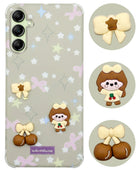 For Samsung Galaxy A14 4G | 5G Back Cover Case (3D Cute Cartoons | Hard Back Side Soft | Matte Premium Finish | HD Printing)
