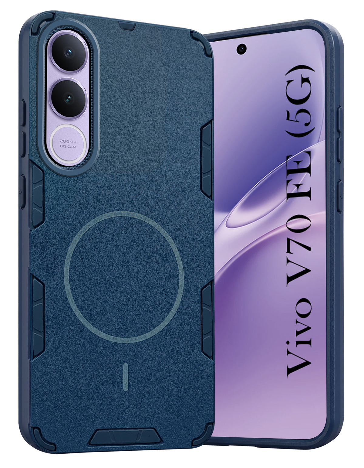 For Vivo V70 FE 5G Back Cover Case (Slim Hybrid Armor | Shockproof Camera Protection | Rugged Dual Layer)