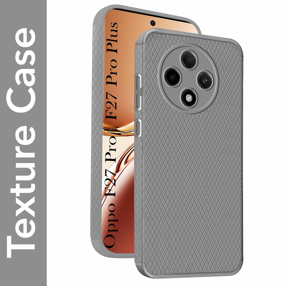 For Oppo F27 Pro | Oppo F27 Pro Plus 5G Back Cover (Liquid Silicone | Side Grip | Camera Protection)
