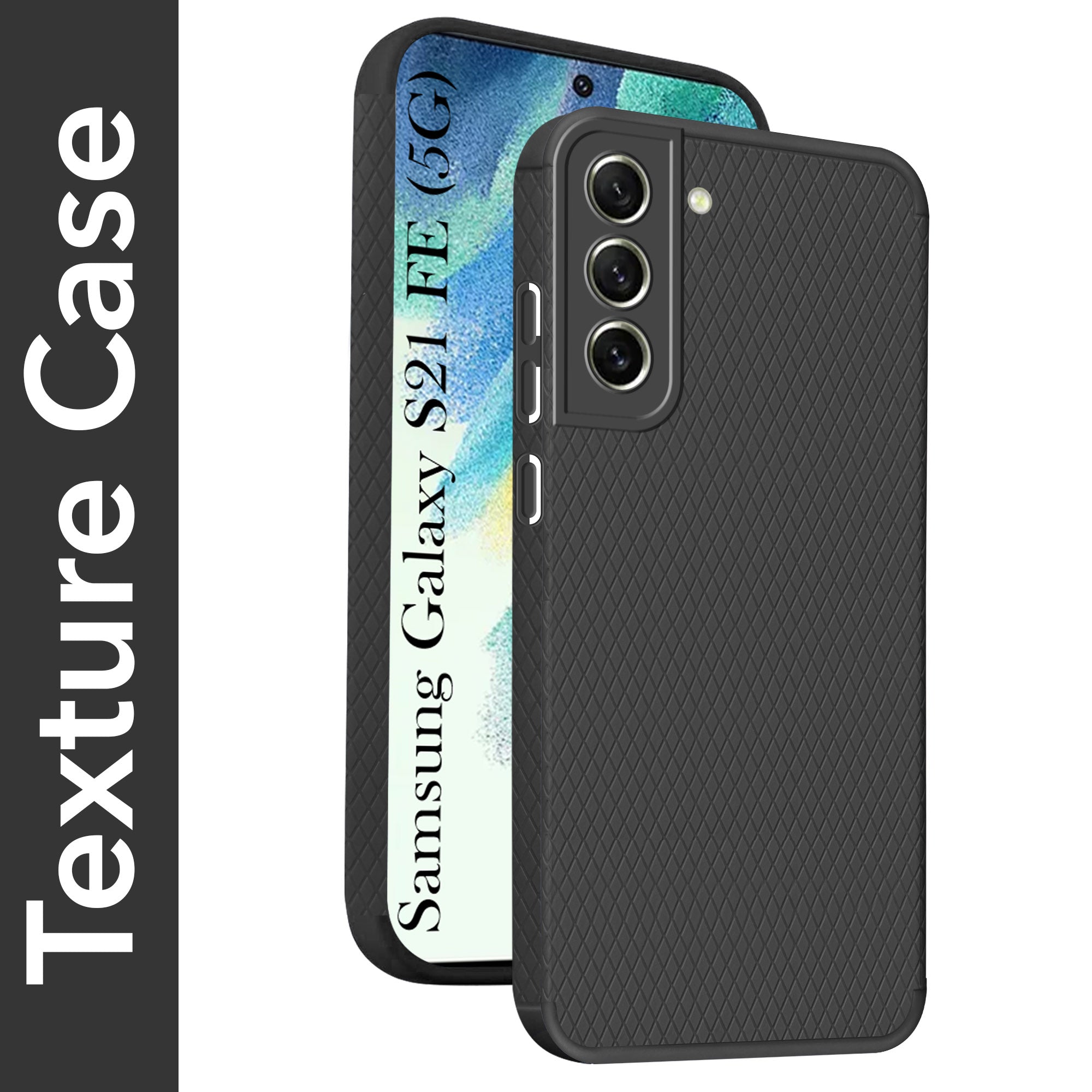 For Samsung Galaxy S21 FE 5G Back Cover Case (Liquid Silicone | Side Grip | Camera Protection)