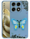 For Motorola Moto Edge 70 Pro Back Cover Case (Soft Butterfly Embroidery | Women Teen Girls | Camera Protection| Matte Silicone)