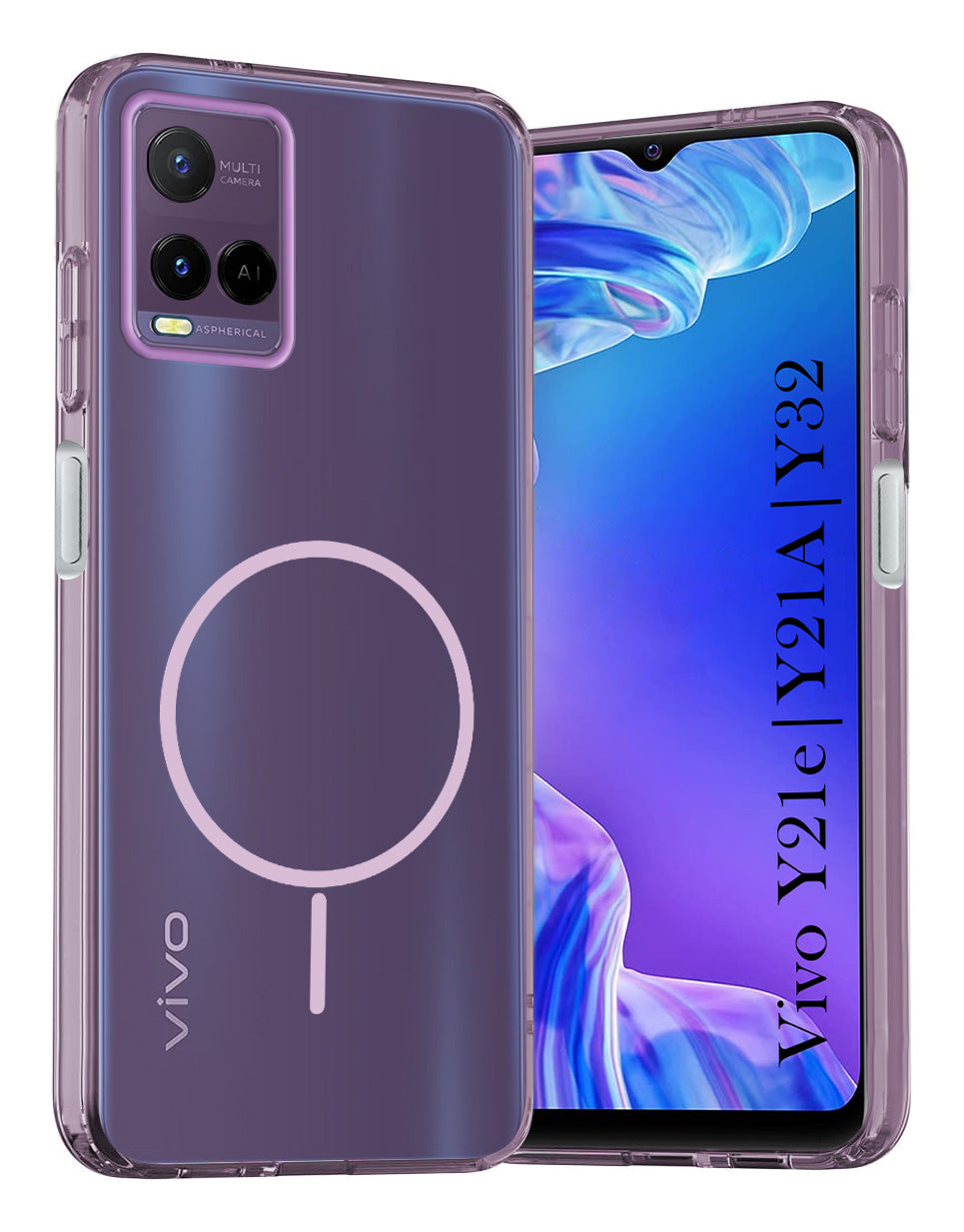 For Vivo Y21e | Vivo Y21A | Vivo Y32 Back Cover Case Silicone (Slim Paper Thin | Camera Protection Bump | Minimalist Professional | Soft Flexible)