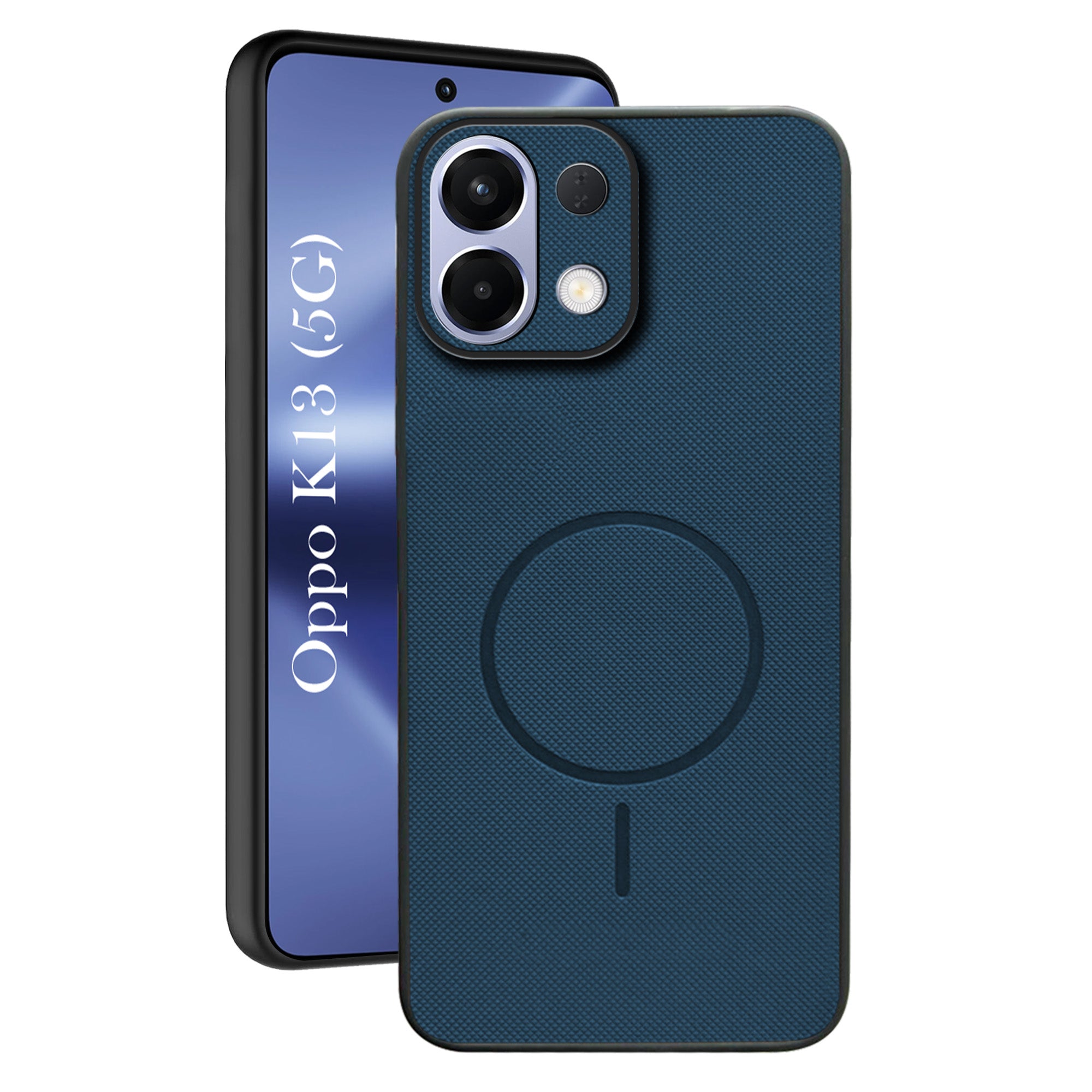 For Oppo K13 Back Cover Case PU Leather (Texture Grip Design | Professional Minimalist | Camera Protection | Soft and Flexible)