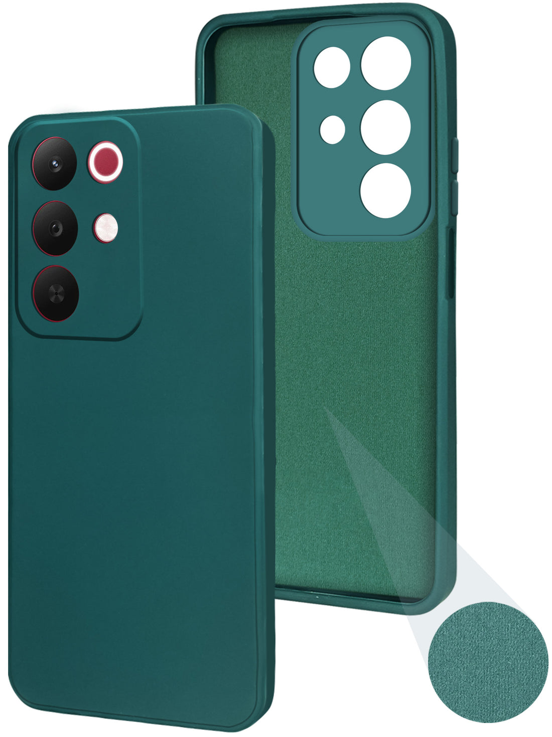 For Realme C85 5G | Realme Narzo 90x Back Cover Case (Matte Finish Silicone with Inside Fiber cloth)