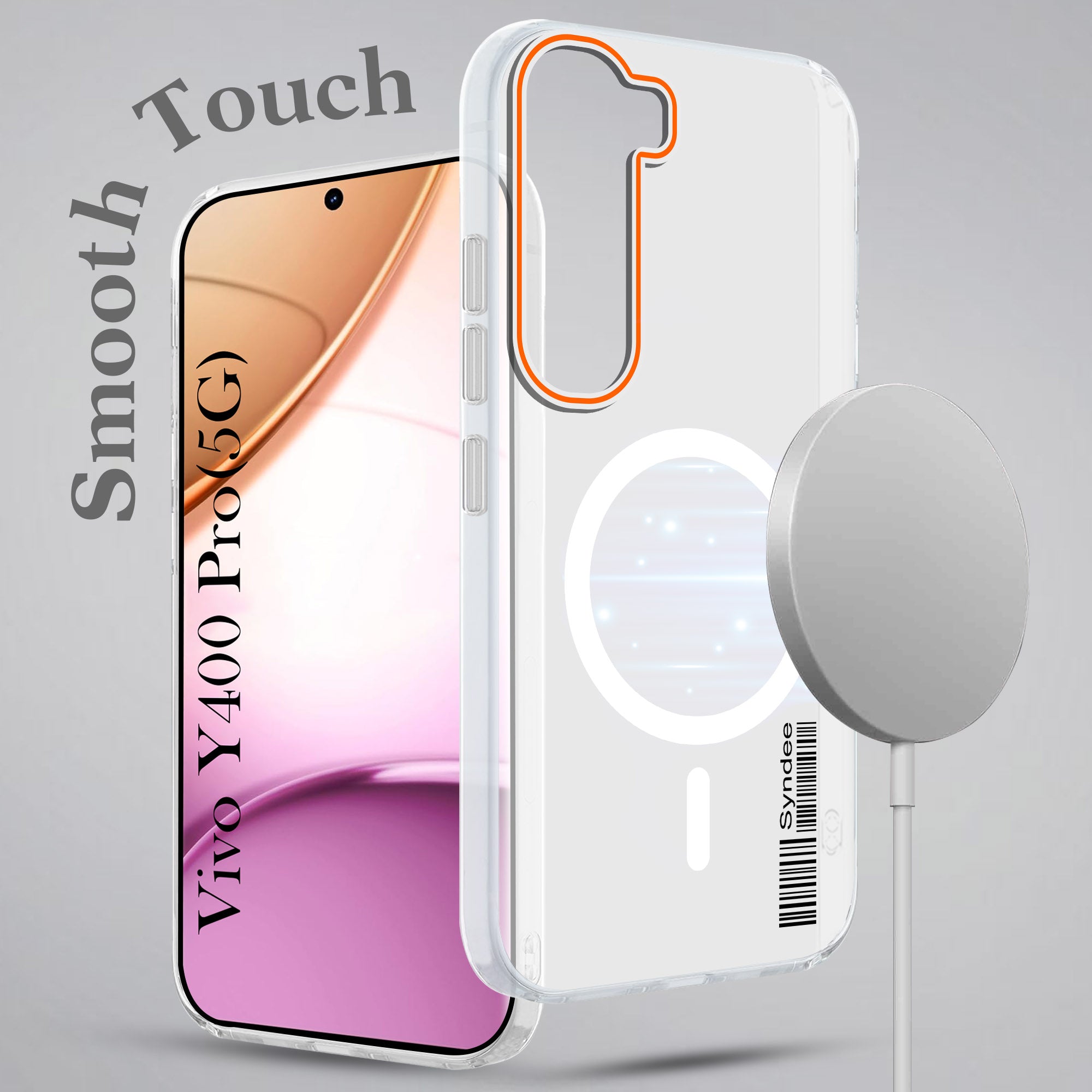 For Vivo Y400 Pro Back Cover Case (Soft Touch | Camera Bump Protection | MagSafe Compatible | Matte Finish)