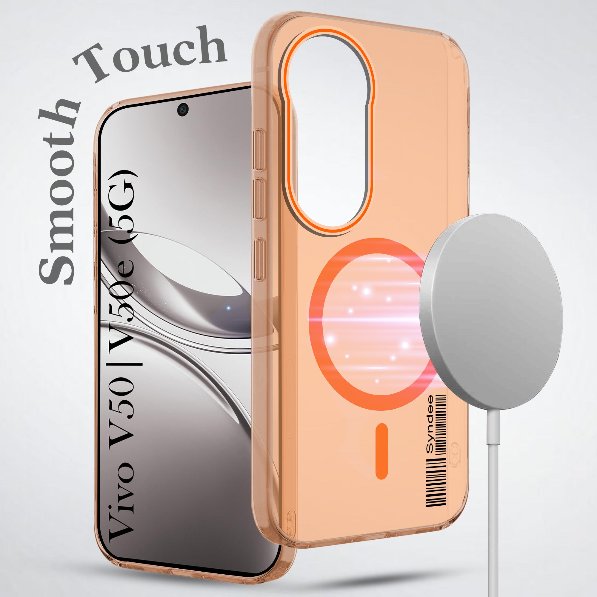 For Vivo V50 | Vivo V50e Back Cover Case (Soft Touch | Camera Bump Protection | MagSafe Compatible | Matte Finish)