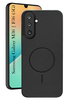 For Samsung Galaxy M36 | Samsung Galaxy F36 Back Cover Case PU Leather (Texture Grip Design | Professional Minimalist | Camera Protection | Soft and Flexible)