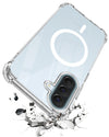 For Samsung Galaxy A57 5G Back Cover Shockproof Crystal-Clear (Magsafe Wireless Support | Drop & Camera Protection | Hard Polycarbonate)