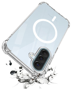 For Samsung Galaxy A57 5G Back Cover Shockproof Crystal-Clear (Magsafe Wireless Support | Drop & Camera Protection | Hard Polycarbonate)