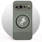 For Google Pixel 9 Pro Back Cover Case PU Leather Finish (Professional Minimalist Texture | MagSafe Compatile | Camera Protection | Sleek Sober Formal)
