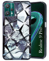 For Realme 9 Pro Back Cover Case ( Dual Design Glitter Sparkle and Detachable Diamond Print Case | Soft and Flexible)