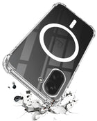 For Oneplus Nord CE 5 Back Cover Shockproof Crystal-Clear (Magsafe Wireless Support | Drop & Camera Protection | Hard Polycarbonate)