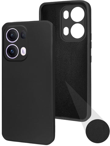 For Oppo Reno13 Pro 5G | Oppo Reno 13 Pro 5G Back Cover Case (Matte Finish Silicone with Inside Fiber cloth)