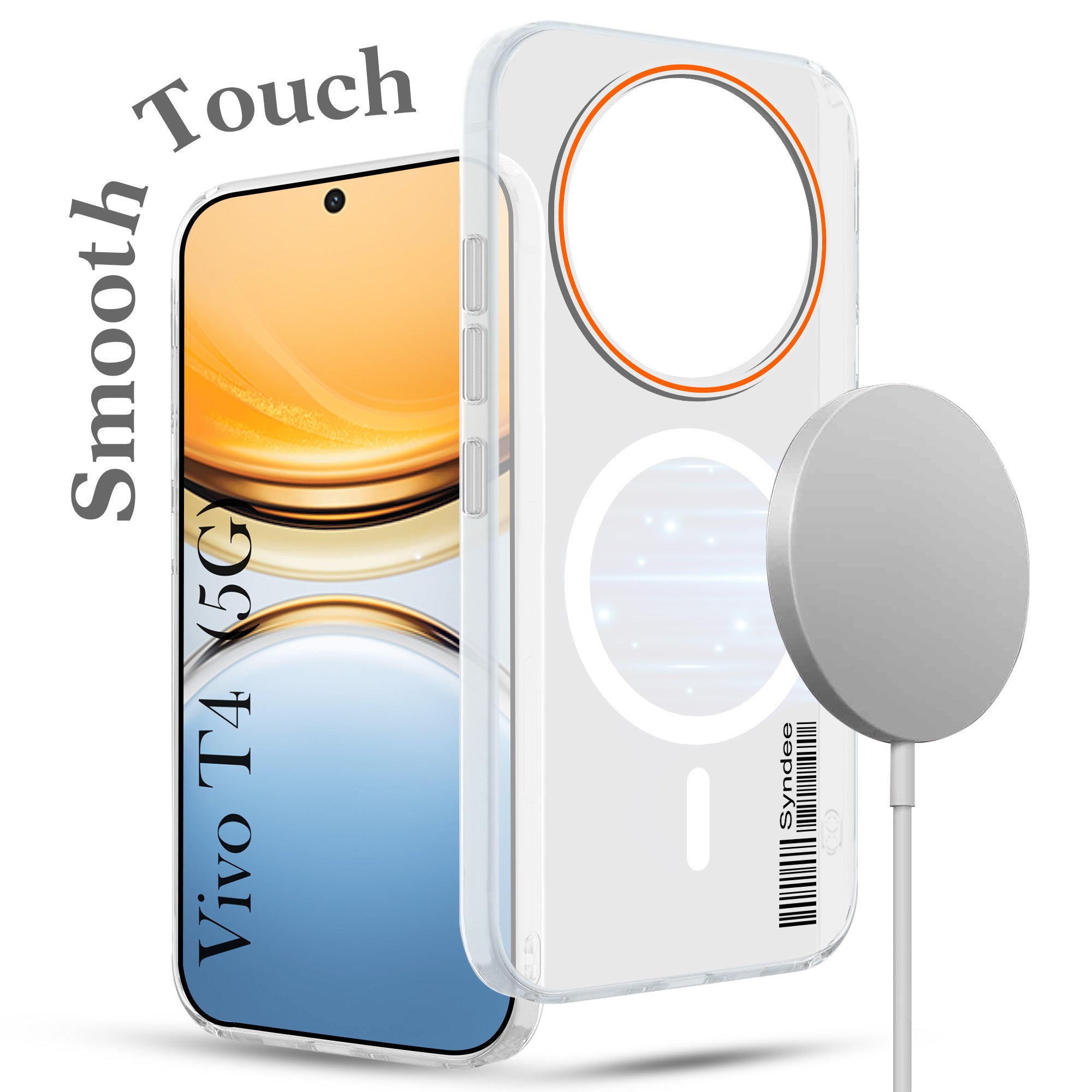 For Vivo T4 Back Cover Case (Soft Touch | Camera Bump Protection | MagSafe Compatible | Matte Finish)