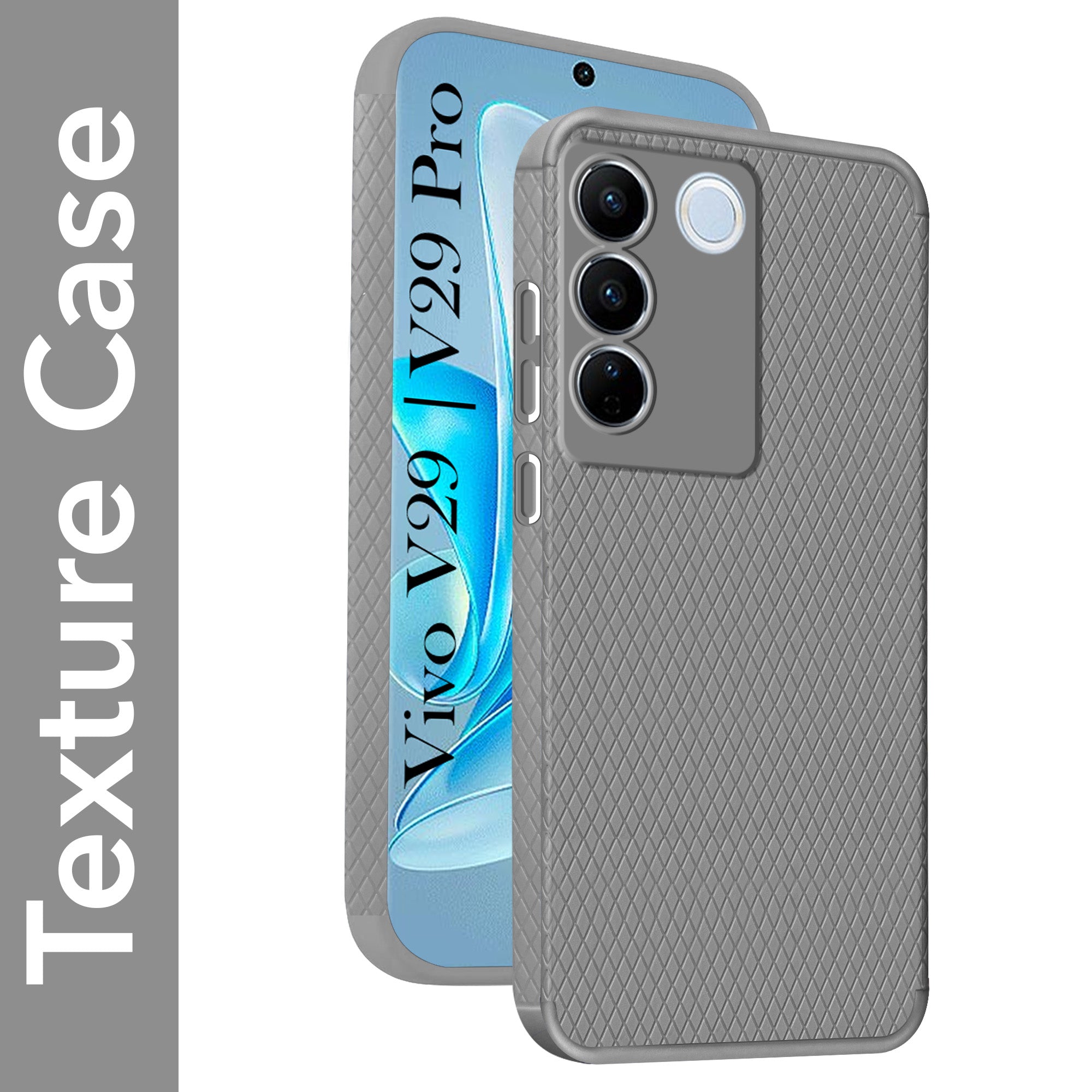 For Vivo V29 | Vivo V29 Pro 5G Back Cover Case (Liquid Silicone | Side Grip | Camera Protection)