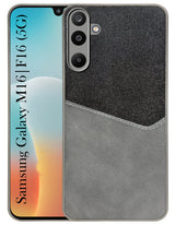 For Samsung Galaxy M16 5G | Samsung Galaxy F16 Back Cover Case (Dual PU Leather Stitch | Professional Minimalist | Soft and Flexible)