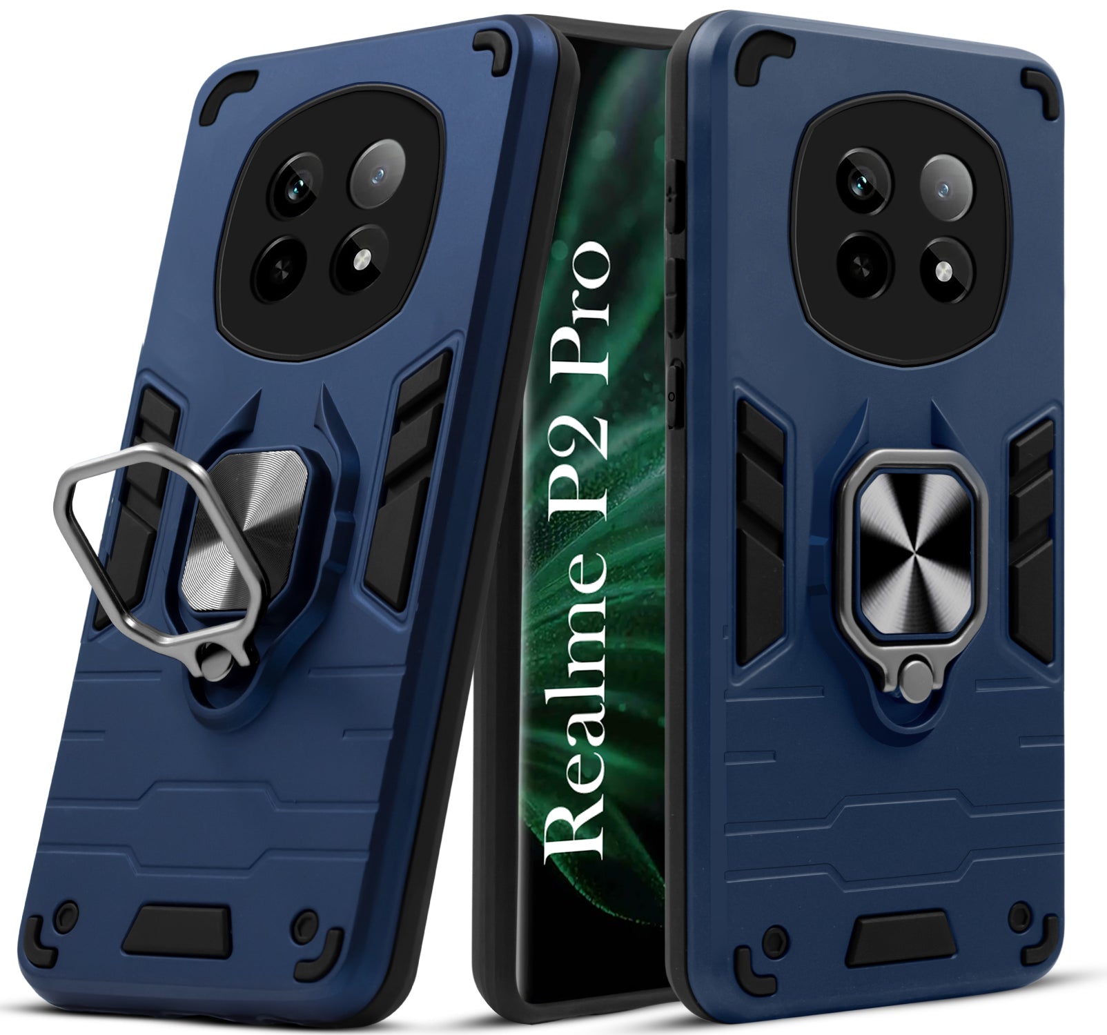 For Realme P2 Pro Back Cover Case (Shockproof Polycarbonate Dual Layer Hybrid Armor)