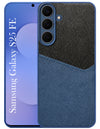 For Samsung Galaxy S25 FE Back Cover Case  (Dual PU Leather Stitch | Professional Minimalist | Soft and Flexible)