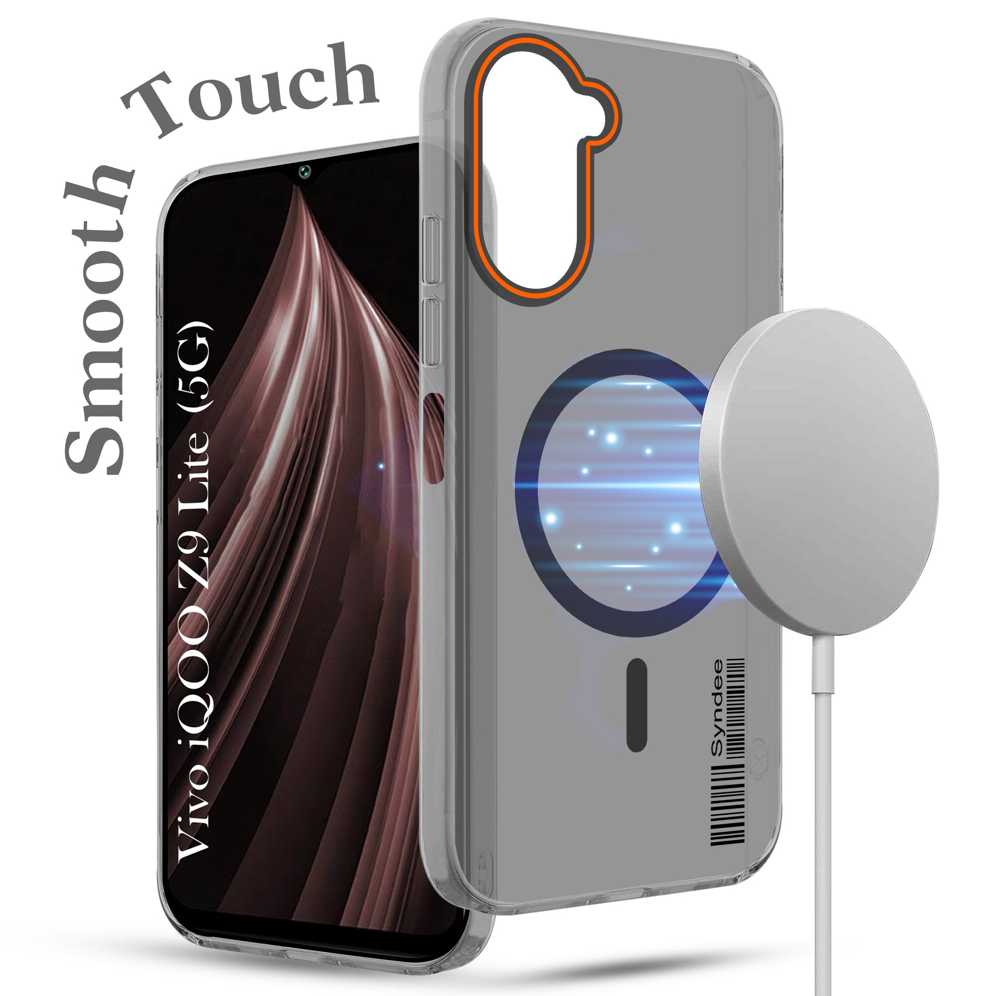 For Vivo iQOO Z9 Lite Back Cover Case (Soft Touch | Camera Bump Protection | MagSafe Compatible | Matte Finish)