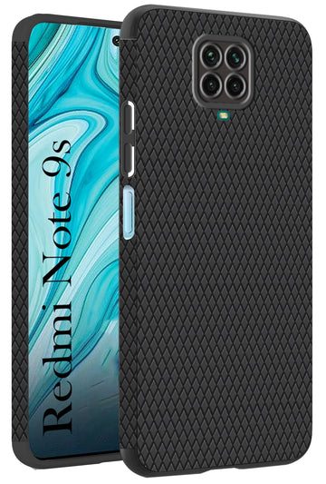 For Xiaomi Mi Redmi Note 9S Back Cover Case (Liquid Silicone | Side Grip | Camera Protection)