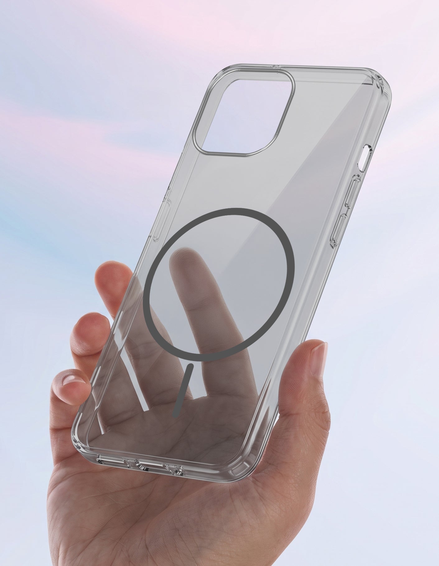 For Apple iPhone 14 Back Case Cover Crystal Anti Yellow (Unbreakable PC | MagSafe Wireless Charging Support |Camera Protection Bump)