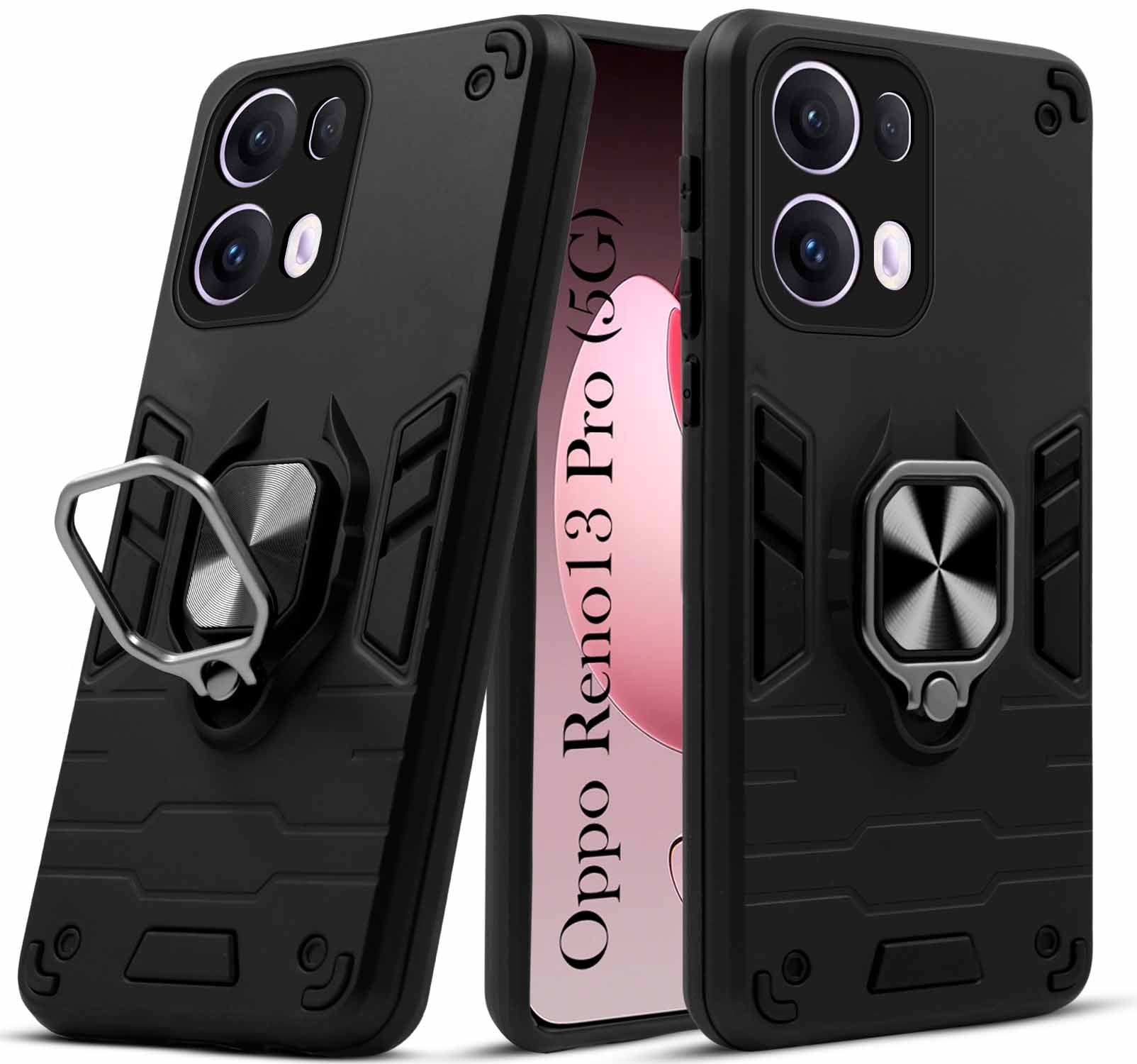 For Reno13 Pro 5G | Oppo Reno 13 Pro 5G Back Cover Case (Shockproof Polycarbonate Dual Layer Hybrid Armor)