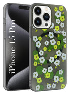 For Apple iPhone 15 Pro Back Cover Case (Cute Floral Design | Flower Print for Girls | MagSafe Compatible Wireless Charging)
