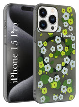 For Apple iPhone 15 Pro Back Cover Case (Cute Floral Design | Flower Print for Girls | MagSafe Compatible Wireless Charging)