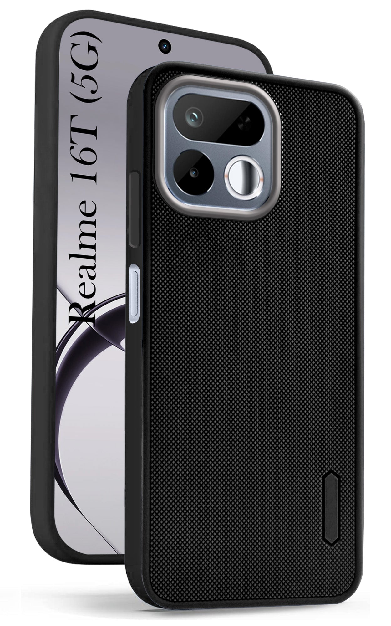 For Realme 16T 5G Back Cover Case Rubberised (Textured Grip Design | Camera Protection | Slim and Light Weight | Soft Touch and Feel)