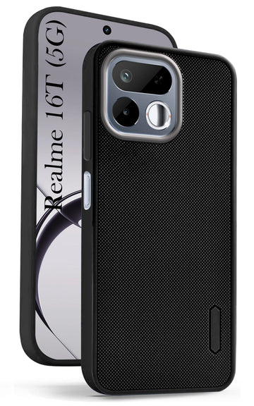 For Realme 16T 5G Back Cover Case Rubberised (Textured Grip Design | Camera Protection | Slim and Light Weight | Soft Touch and Feel)