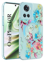 For OnePlus 10R Back Cover Case (Cute Floral Design | Flower Print for Girls | MagSafe Compatible Wireless Charging)