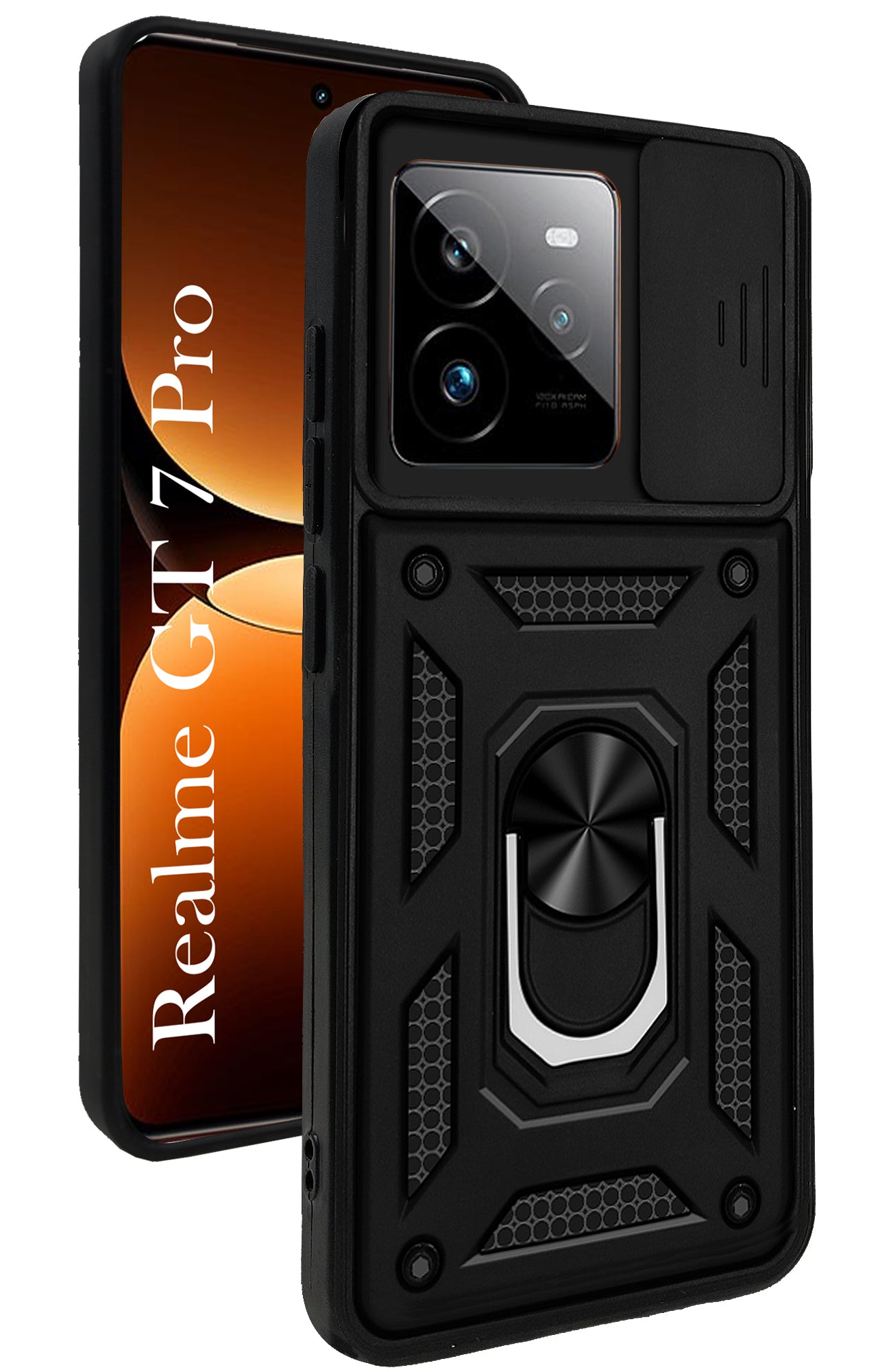 For Realme GT 7 Pro Back Cover Case (Hybrid Dual Armor Polycarbonate)