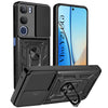 For Vivo Y29 Back Cover Case Hybrid Armor (Sliding Shutter Camera Protection | Polycarbonate |Ring Holder Kickstand)