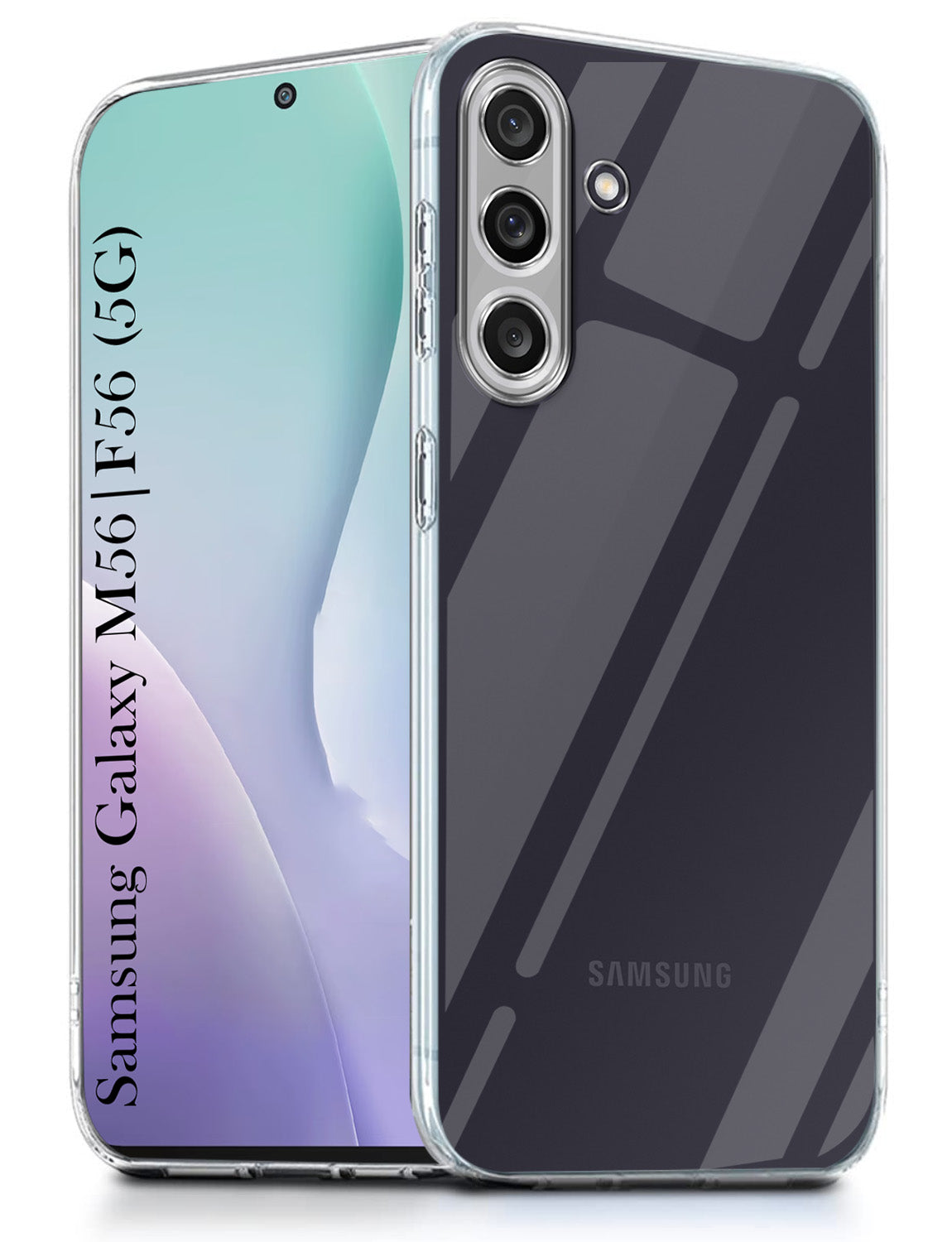 For Samsung Galaxy M56 | Samsung Galaxy F56  Back Cover Case (Clear Shockproof Case with Camera Protection | Soft and Flexible | Transparent)