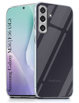 For Samsung Galaxy M56 | Samsung Galaxy F56  Back Cover Case (Clear Shockproof Case with Camera Protection | Soft and Flexible | Transparent)