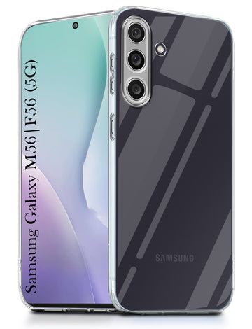 For Samsung Galaxy M56 | Samsung Galaxy F56  Back Cover Case (Clear Shockproof Case with Camera Protection | Soft and Flexible | Transparent)