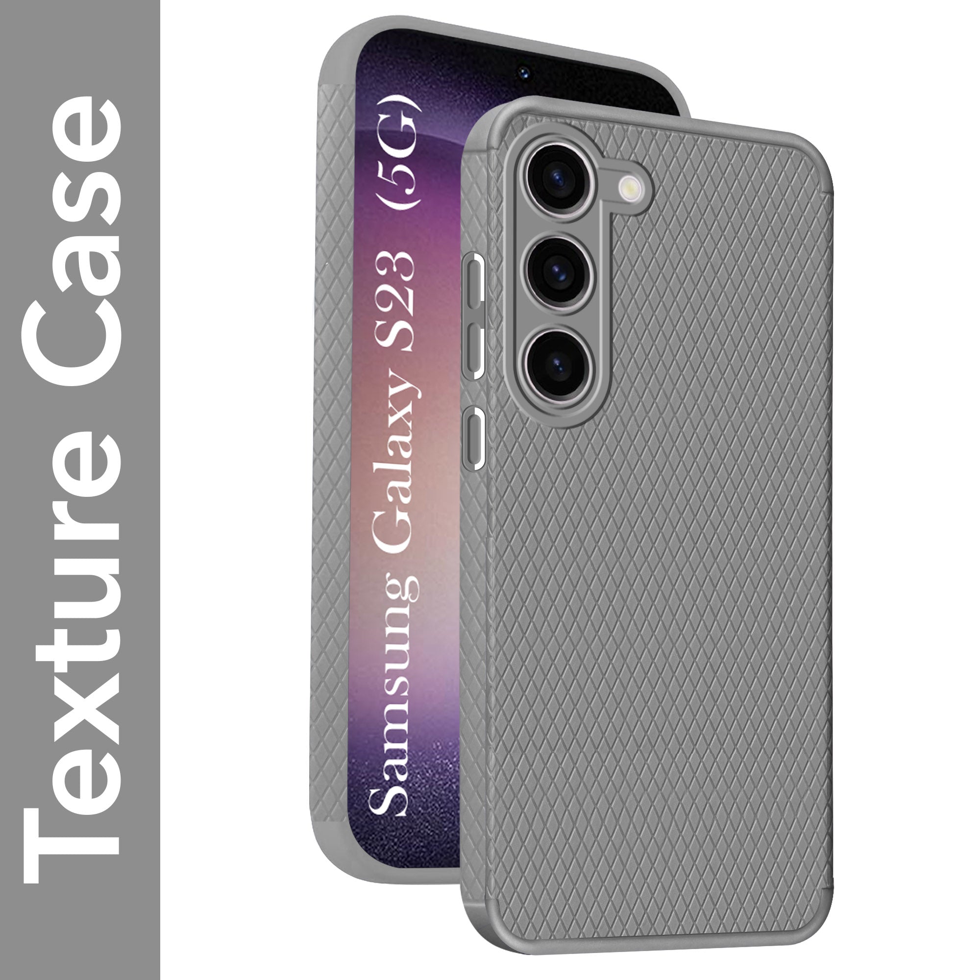 For Samsung Galaxy S23 5G Back Cover Case (Liquid Silicone | Side Grip | Camera Protection)