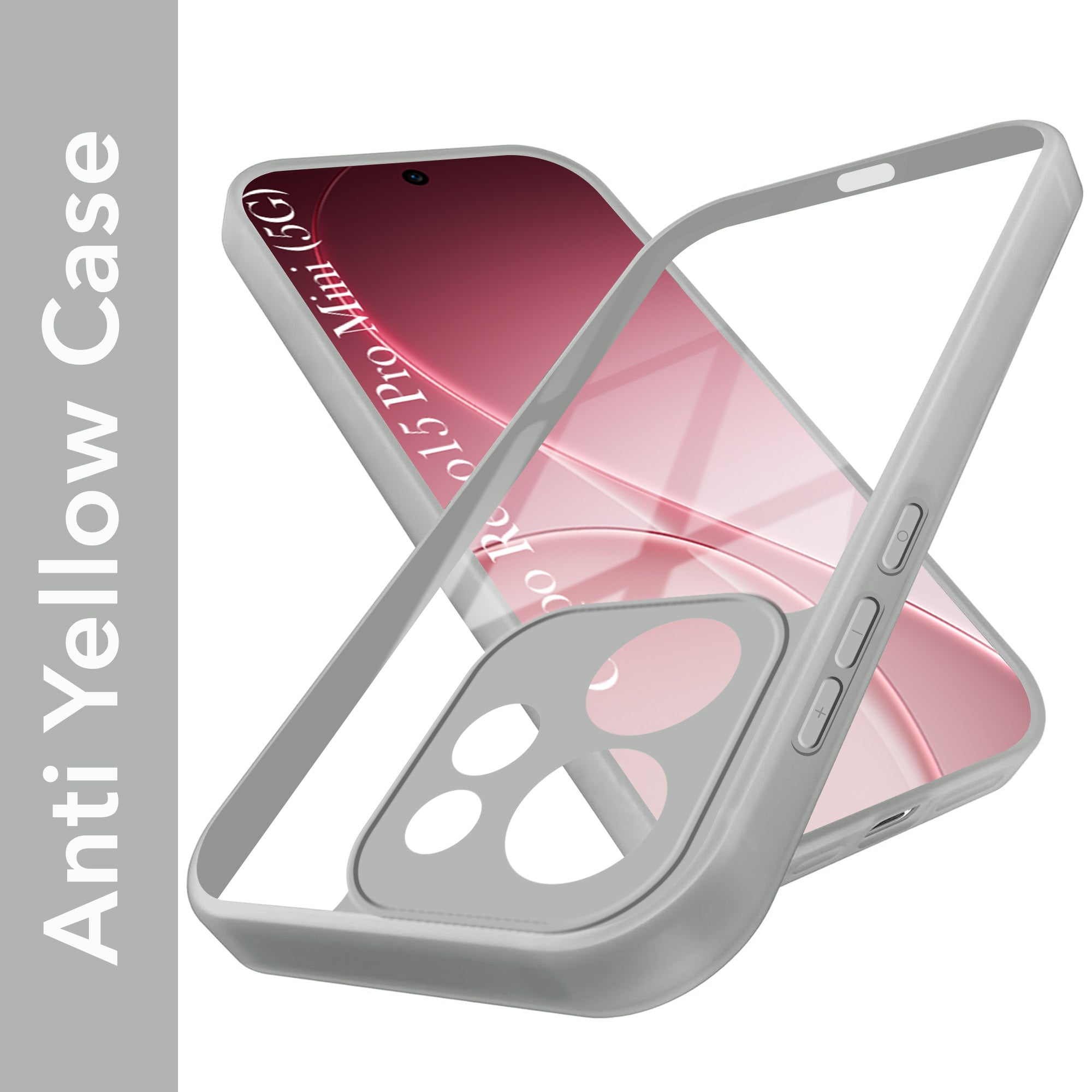 For Oppo Reno15 Pro Mini 5G | Oppo Reno 15 Pro Mini 5G Back Cover Case Ultra-Hybrid (Lifetime Anti Yellow | Anti Scratch | Crystal Clear Shockproof)