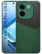 For Vivo iQOO Z9s Pro Back Cover Case (Dual PU Leather Stitch | Professional Minimalist | Soft and Flexible)