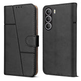 For Realme Narzo 80 Lite 5G Flip Cover Case ( Stitched Leather with Magnetic Closure)