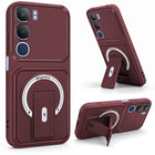 For Vivo Y29 Back Case Cover Metallic (Hybrid Armor Kickstand | MagSafe Compatible | Camera Protection Shockproof)