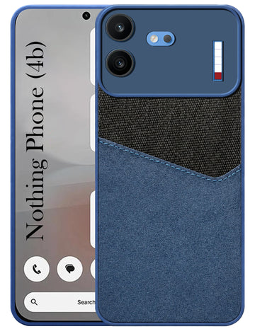 For Nothing Phone 4B 5G Back Cover Case (Dual PU Leather Stitch | Professional Minimalist | Soft and Flexible)