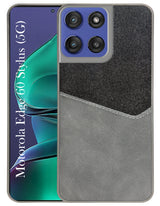 For Motorola Moto Edge 60 Stylus Back Cover Case (Dual PU Leather Stitch | Professional Minimalist | Soft and Flexible)